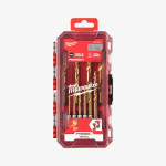 Набор сверл по металлу PACKOUT RedHEX HSS-G TiN MILWAUKEE, (10шт)