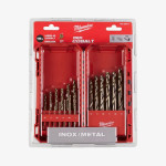Набор сверл по металлу HSS-Co MILWAUKEE DIN338, (19шт) Набор сверл по металлу HSS-Co MILWAUKEE DIN338, (19шт)