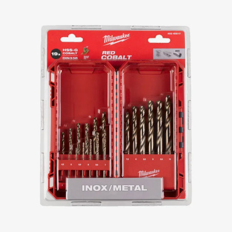 Набор сверл по металлу HSS-Co MILWAUKEE DIN338, (19шт) Набор сверл по металлу HSS-Co MILWAUKEE DIN338, (19шт)