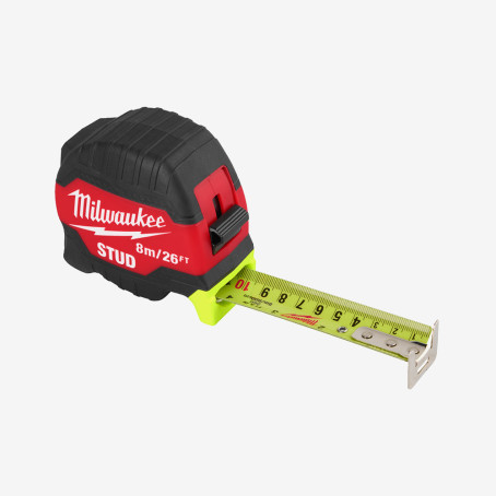 Рулетка магнитная MILWAUKEE, STUD (Gen 3), 8м/26фт (33мм) Рулетка магнитная MILWAUKEE, STUD (Gen 3), 8м/26фт (33мм)