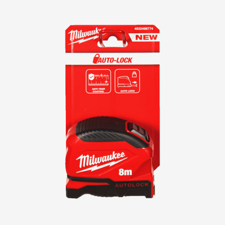 Рулетка AUTOLOCK MILWAUKEE (Gen 2), 8м (25мм)