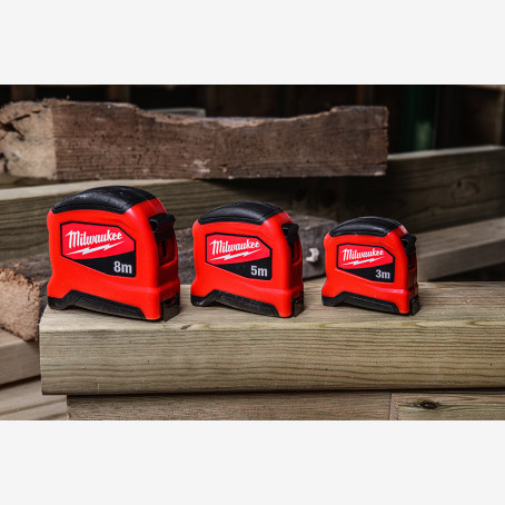Рулетка SLIMLINE MILWAUKEE (Gen 2), 3м, (16мм) Рулетка SLIMLINE MILWAUKEE (Gen 2), 3м, (16мм)