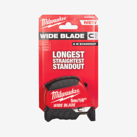 Рулетка магнитная WIDE BLADE MAGNETIC MILWAUKEE (Gen2), (полотно 35мм), 5м/16фт Рулетка магнитная WIDE BLADE MAGNETIC MILWAUKEE (Gen2), (полотно 35мм), 5м/16фт