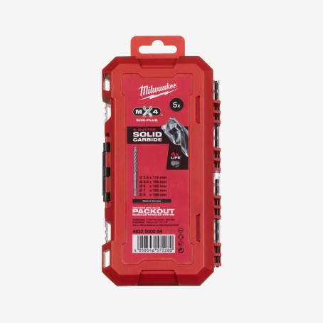 Набір бурів SDS-PLUS MX4 Set 2 (5шт), пластиковий кейс