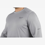 Футболка MILWAUKEE WWLS дышащая с длинным рукавом, серая, размер XL Футболка MILWAUKEE WWLS дышащая с длинным рукавом, серая, размер XL
