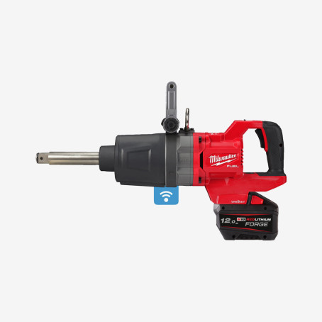 Гайковерт аккумуляторный 1" MILWAUKEE, M18 ONEFHIWF1D-121C (FORGE), 2711 Нм (+зар. устройство, 1 акк. Х12Ач, кейс)