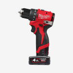 Дрель-шуруповерт аккумуляторный MILWAUKEE M12 BLDDRC-402C 40 Нм (+зарядное устройство, 2 акк., HD кейс)