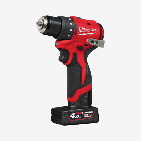 Дрель-шуруповерт аккумуляторный MILWAUKEE M12 BLDDRC-402C 40 Нм (+зарядное устройство, 2 акк., HD кейс)
