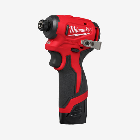Винтоверт аккумуляторный 1/4'' HEX MILWAUKEE M12 BLIDRC-202C (124 Нм) (+зарядное устройство, 2 акк., HD кейс)