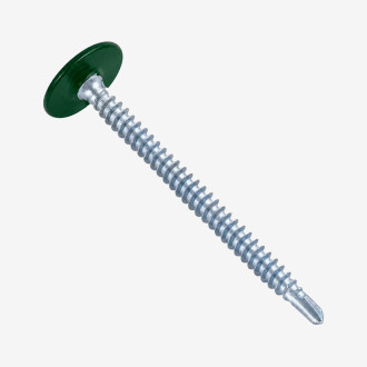 Саморез с прессшайбой сверло 4,2x16 RAL 6005