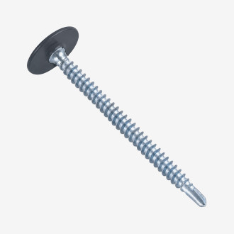 Саморіз з пресшайбою свердло 4,2x16 RAL 7024